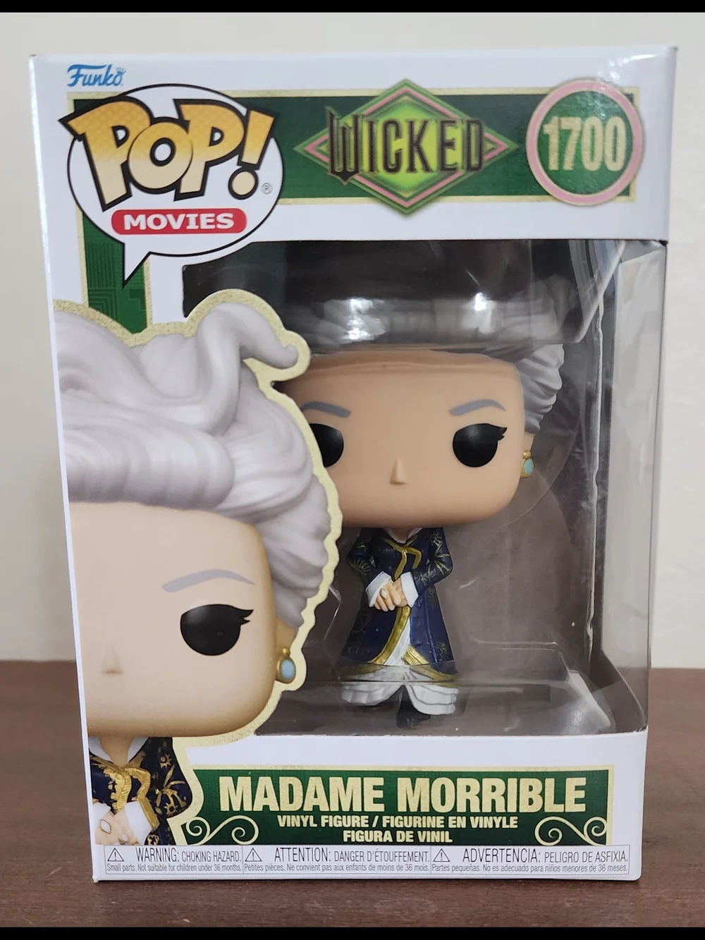 Funko Pop! Movies Wicked Madame Morrible Vinyl Figure - Blue/White/Gold